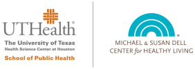 Logos of The University of Texas Health Science Center at Houston and Michael and Susal Dell Center for Healthy Living